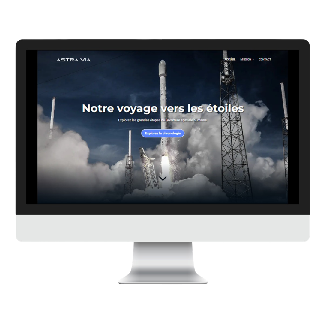 Capture d'écran du site Astravia